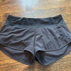 Lululemon black Speed Up high-rise lined shorts 2.5" size 2